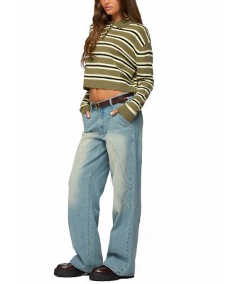 Shelby Striped Polo Sweater