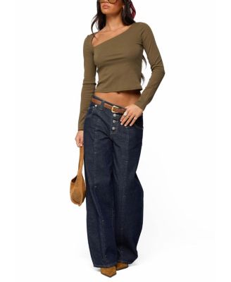 Rion Asymmetric Long Sleeve Top