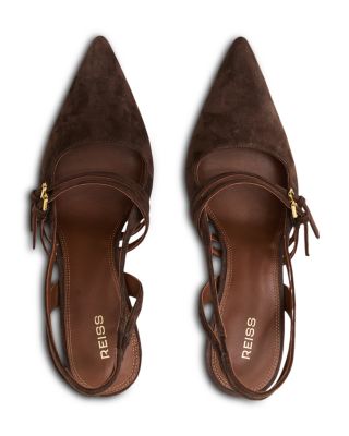 Women's Beatrice Suede Slingback Stiletto High Heels