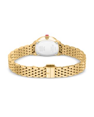 Serein Oval Diamond 18K Gold-Plated Watch, 24mm x 27mm