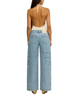 Wynn High Rise Wide Leg Jeans in Stone Wash