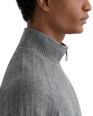 Aldershot Half Zip Funnel Textured Jumper Sweater