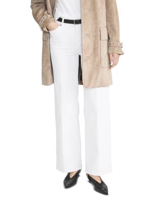 Le Slim Low Rise Palazzo Jeans in White