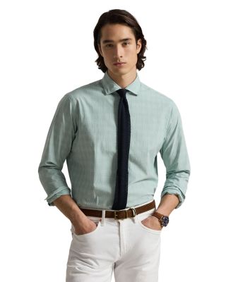 Classic Fit Glen Plaid Poplin Shirt