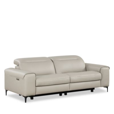 Tacchino Power Reclining Two Piece Leather Sofa