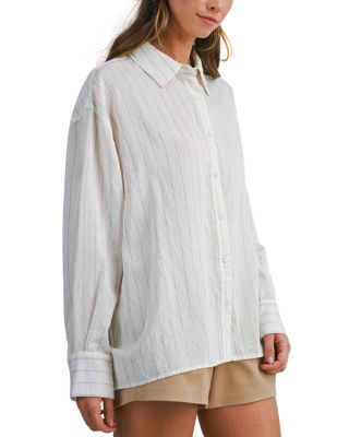 Pinstripe Oversized Shirt