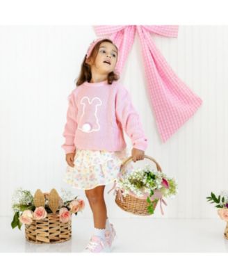 Girls' Easter Bunny Knit Sweater - Baby, Little Kid