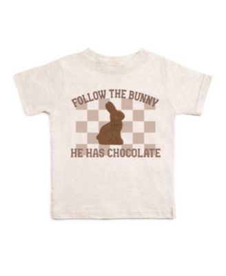 Boys' Easter Chocolate Bunny Short Sleeve T-Shirt - Baby, Little Kid