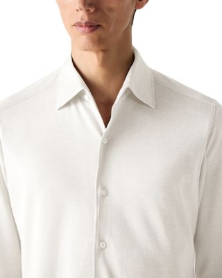 Regular Fit Silk Linen & Cotton Shirt