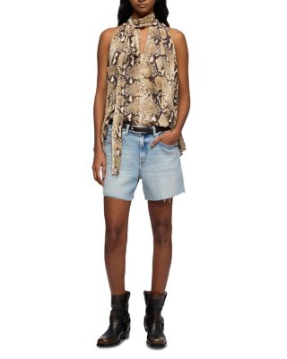 Monroe Long Denim Shorts in Ode To