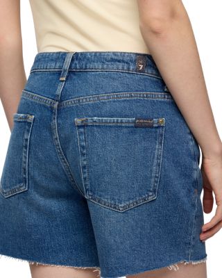 Monroe Long Denim Shorts in Explorer