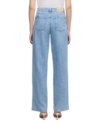 High Rise Stovepipe Straight Jeans in Iris