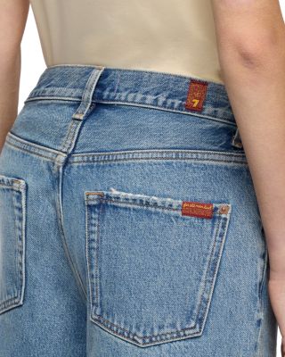 Lola Denim Shorts in Wave