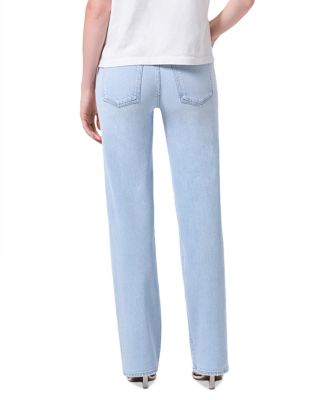 Harper Mid Rise Relaxed Straight Jeans in Flaunt