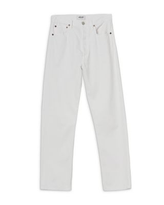 '90s Pinch Waist High Rise Straight Jeans in Marshmallow
