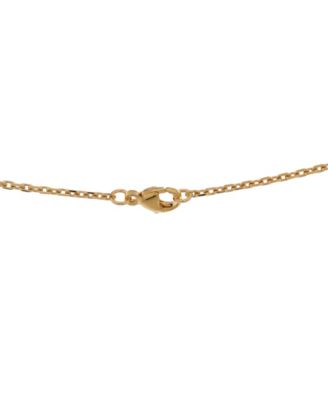 Mini Pop H Pendant Chain Necklace Metal and Enamel 16"