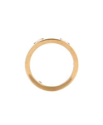  Love 3 Diamonds Band Ring 18K Gold with Diamonds