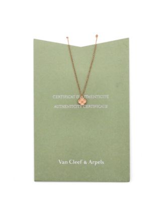 Sweet Alhambra Pendant Necklace 18K Rose Gold 15.75"