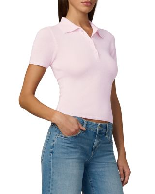 The Cashmere Short Sleeve Polo Sweater