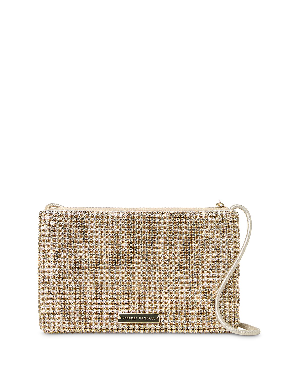 Loeffler Randall Yara Rhinestone Flat Clutch