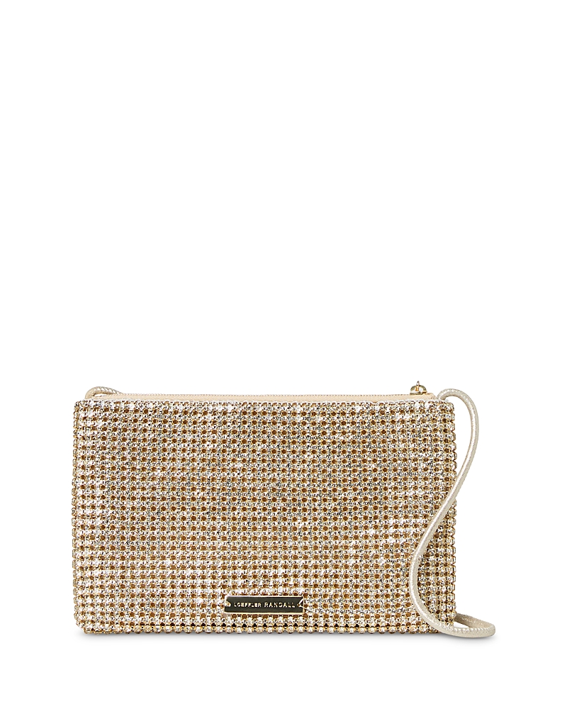 Loeffler Randall Yara Rhinestone Flat Clutch