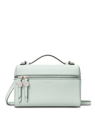 Slim Leather Top Handle Bag