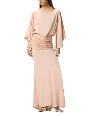 Radicchio Crepe De Chine Dress