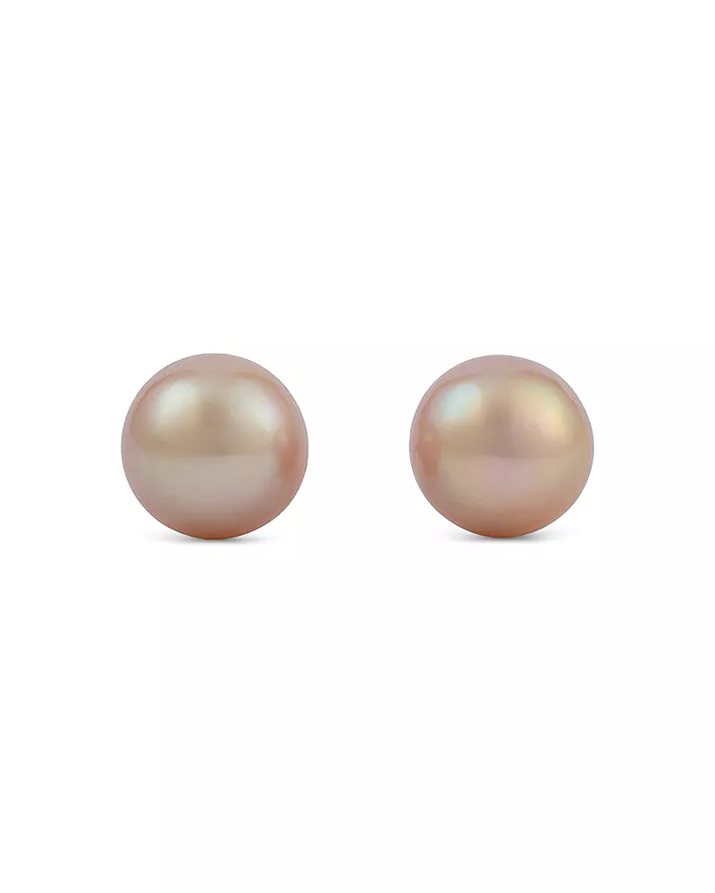 Bloomingdale's Fine Collection Pink Freshwater Pearl Stud Earrings in 14K Gold
