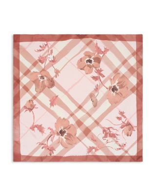 Watercolour Check Silk Scarf 