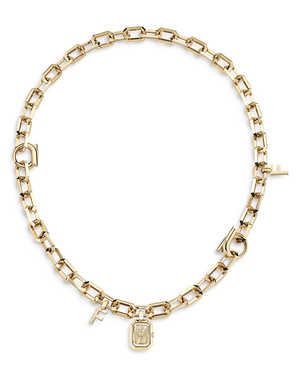 Ferragamo Charm Necklace Watch, 16.6mm