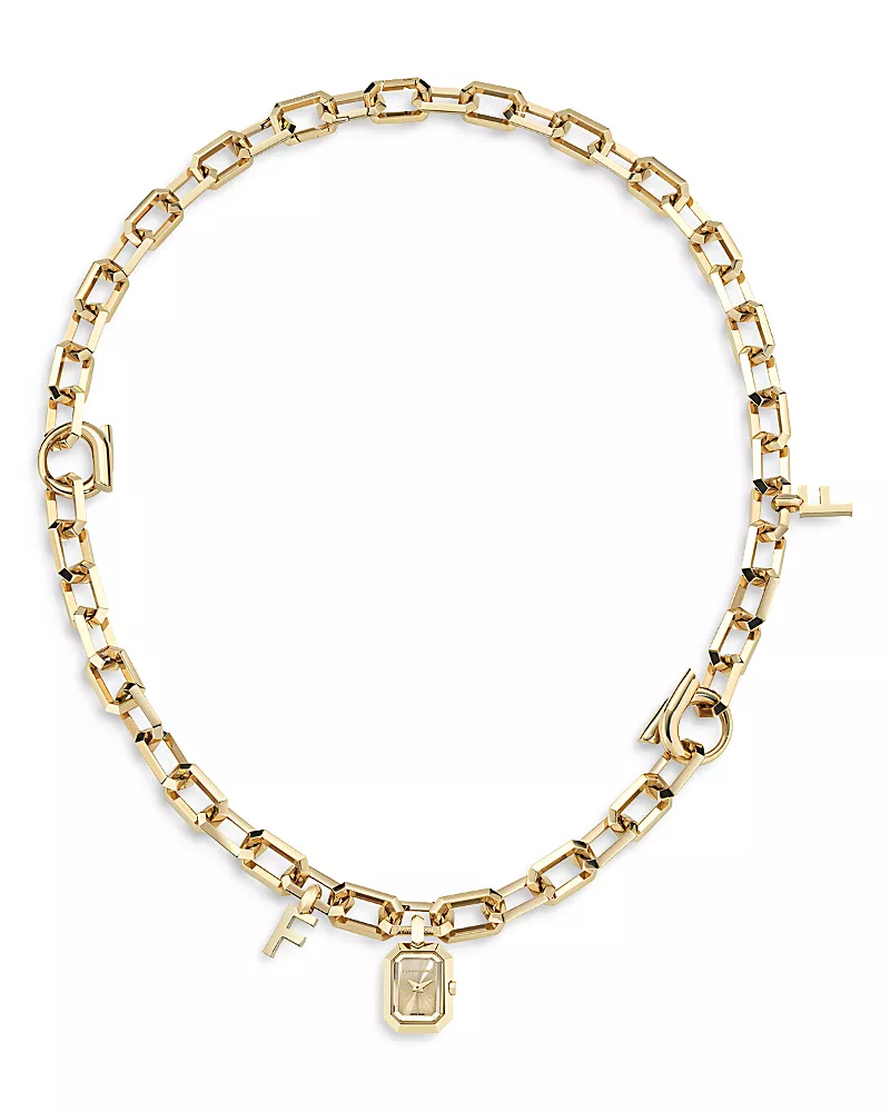 Ferragamo Charm Necklace Watch, 16.6mm