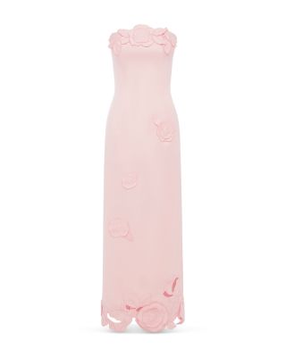Rayna Appliqu&eacute; Bustier Maxi Dress
