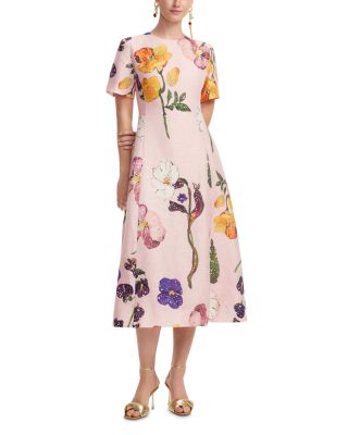 Caroline Short Sleeve Midi Dress