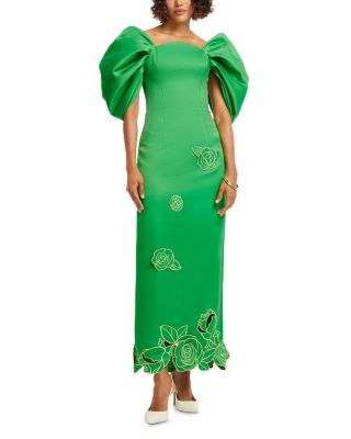 Arabella Appliqu&eacute; Maxi Dress
