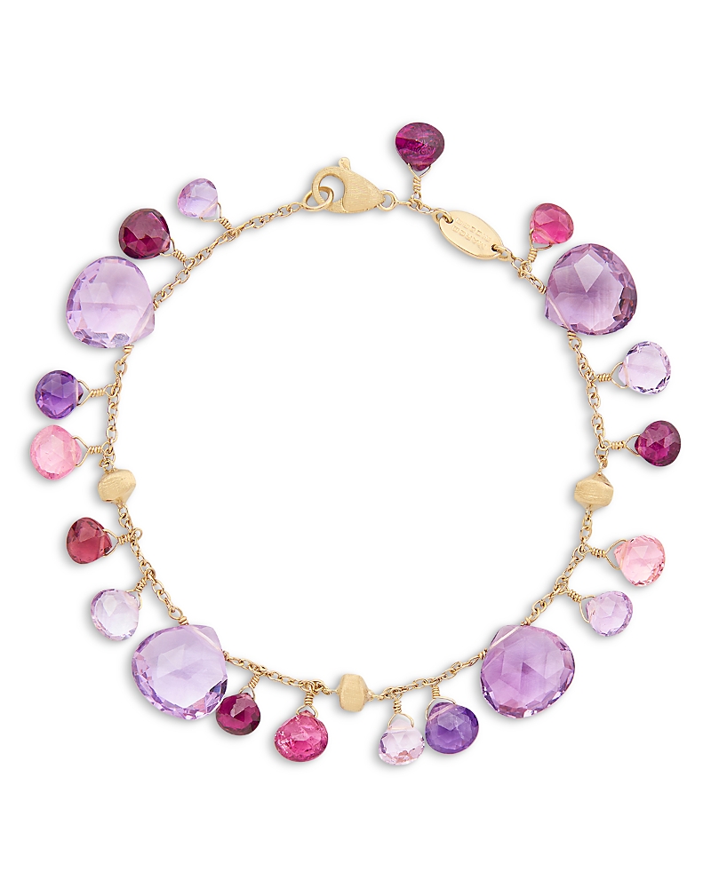 Marco Bicego 18K Yellow Gold Paradise Multi Gemstone Dangle Bracelet