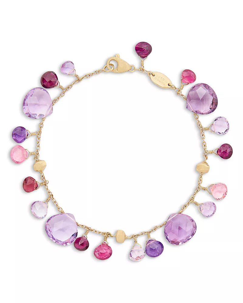 Marco Bicego 18K Yellow Gold Paradise Multi Gemstone Dangle Bracelet