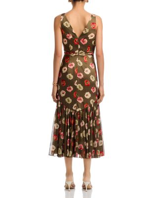 Floating Poppies Makaila Dress