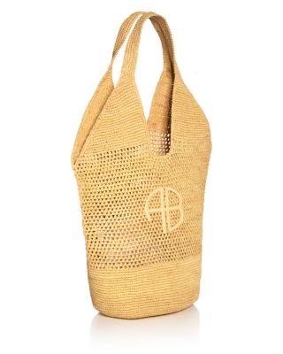 Leah Medium Raffia Hobo Bag