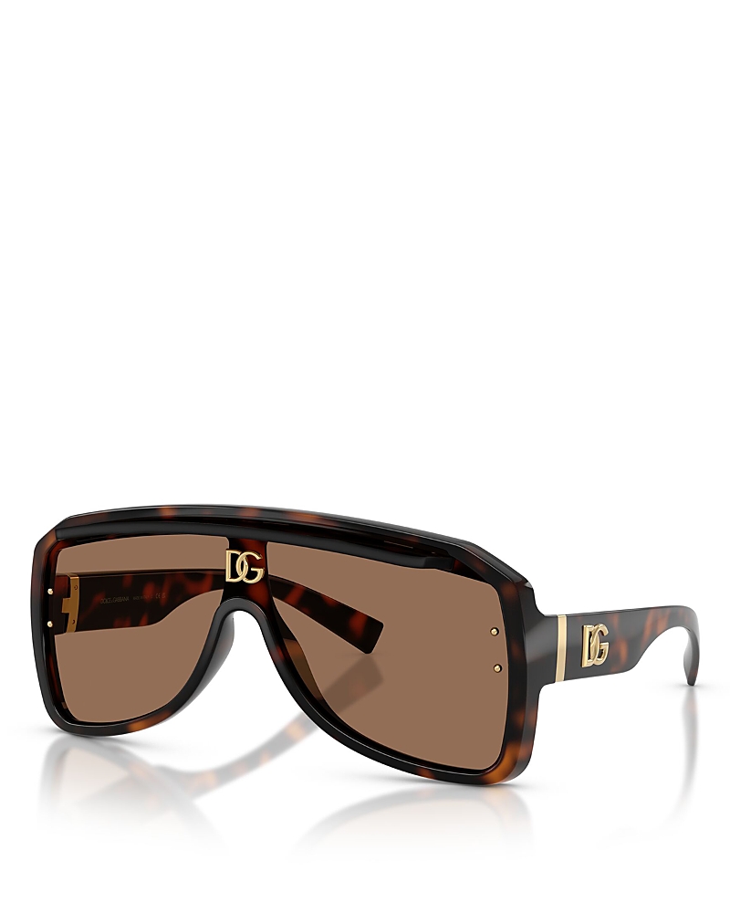 Dolce & Gabbana Aviator Shield Sunglasses, 137mm