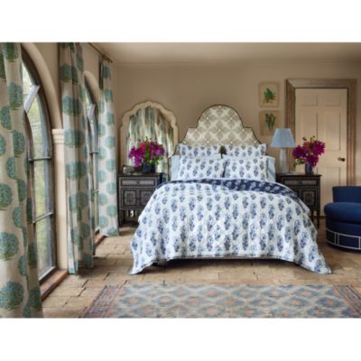 Kanak Indigo Quilted Coverlet - Queen