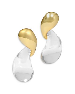 Liquid Lucite Modernist Earrings