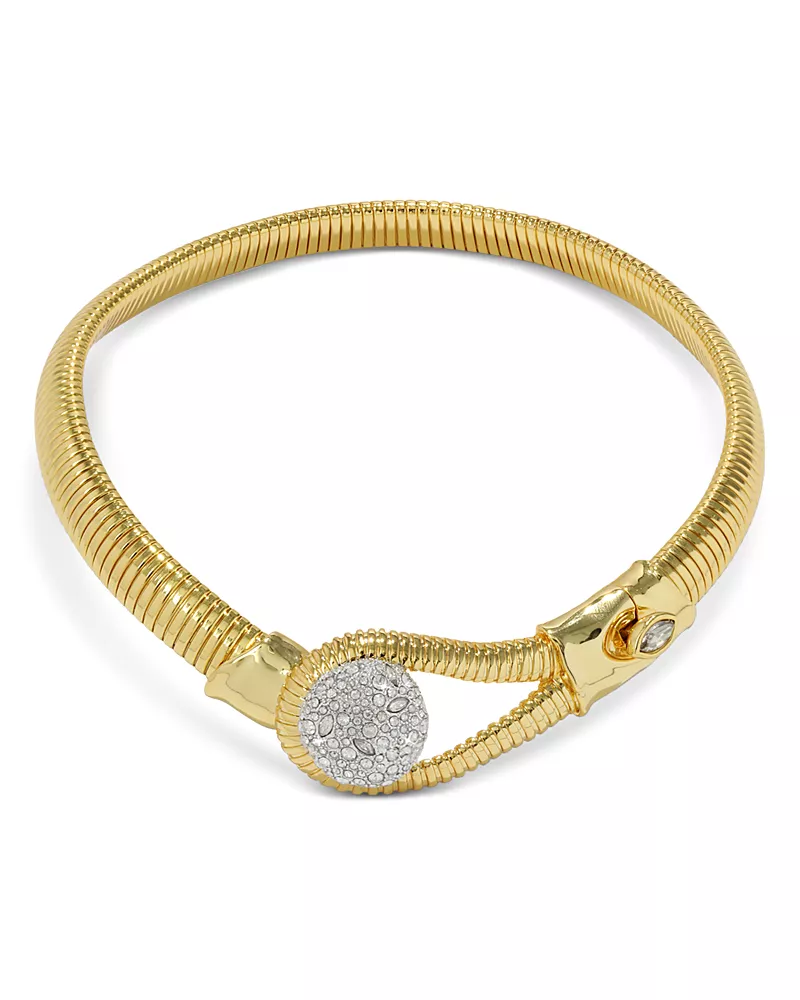Alexis Bittar Solanales Crystal Pebble Collar Necklace, 14.5
