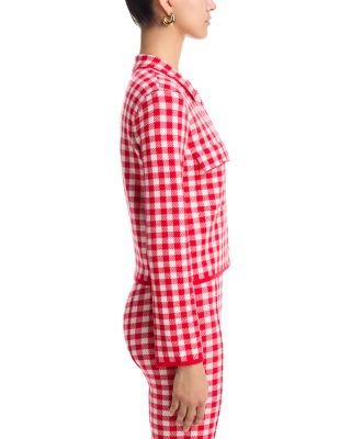 Gingham Knit Jacket & Pants - Exclusive