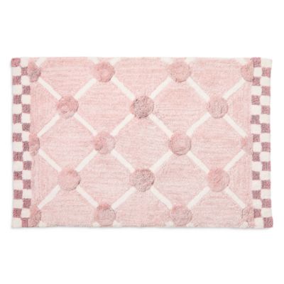 Lattice & Dot Bath Rug