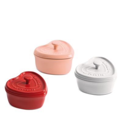 Mini Heart Cocotte, Set of 3