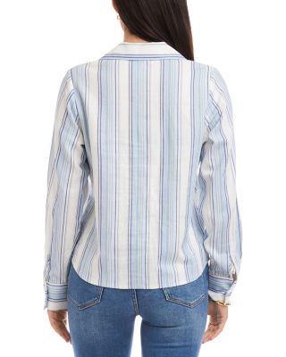 Stripe Lace Up Shirt