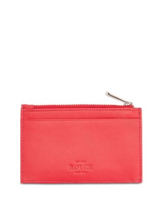 Zippered Compact Card Case Wallet