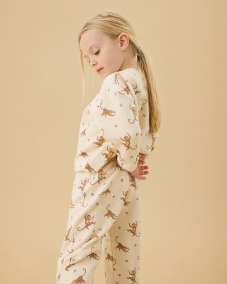 Unisex Monkey Print Sweatshirt & Jogger Set - Baby