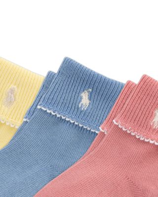 Girls' Turncuff Socks, 3 Pack - Baby