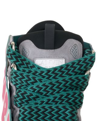  Unisex Curb Patch Sneakers In Leather